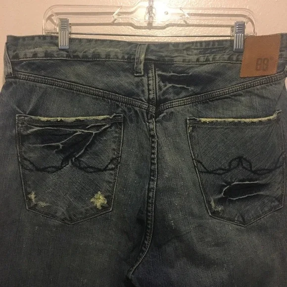 NWT BlueBlood Brand FOF00WFL DeepCutWornForLife Distressed Jeans - Picture 7 of 8